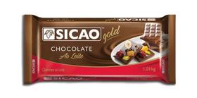 Chocolate Gold Ao Leite Barra 1,01kg Sicao