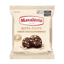 Chocolate Gota Chips Sabor Chocolate Branco 500g Mavalério Chocolate Gota Chips Sabor Chocolate Branco 500g Mavalério