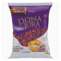 Chocolate Granulado Colorido Macio Halloween 500g - Dona Jura Chocolate Granulado Colorido Macio Halloween 500g - Dona Jura