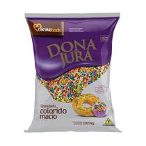 Chocolate Granulado Macio Colorido 1,005kg - Dona Jura Chocolate Granulado Macio Colorido 1,005kg - Dona Jura