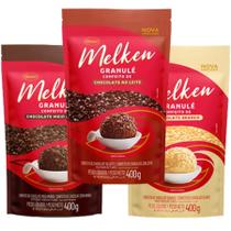 Chocolate Granulado Melken Granule Sabores 400g Harald