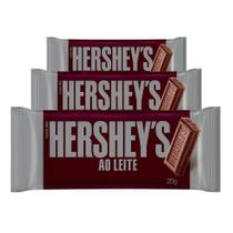 Chocolate Hersheys Ao Leite, 3 Barras 20g