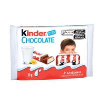 Chocolate Kinder ao Leite com Recheio ao Leite 50g com 4 Barrinhas Chocolate Kinder ao Leite com Recheio ao Leite 50g com 4 Barrinhas