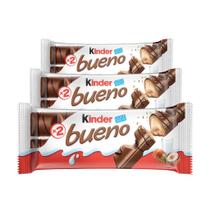 Chocolate Kinder Bueno, 3 Pacotes de 43g