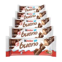 Chocolate Kinder Bueno, 5 Pacotes de 43g