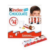Chocolate Kinder Pacote 4 Barrinhas Chocolate Kinder Pacote 4 Barrinhas