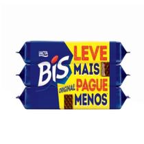 Chocolate Lacta Bis ao Leite 100,8g - Embalagem com 3 Unidades