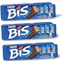Chocolate Lacta Bis Ao Leite pack c 3 unidades de 100,8g