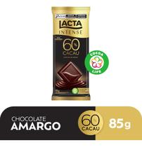 Chocolate Lacta Intense Amargo 60% Cacau Original 85g