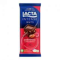 Chocolate Lacta Intense Nuts 40% Cacau Amêndoas e Framboesa 85g