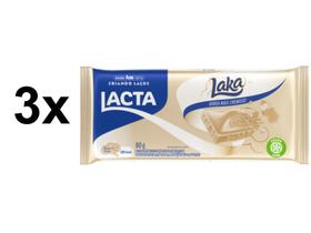 Chocolate Laka Branco 80g C/ 3 Unid