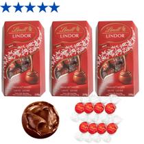 Chocolate Lindor Ao Leite Lindt 200g (3 Caixas)