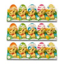 Chocolate Lindt ao Leite Gold Bunny Kit 3 Cartelas 50g 5x10g Chocolate Lindt ao Leite Gold Bunny Kit 3 Cartelas 50g 5x10g