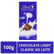 Chocolate Lindt Classic, Ao Leite, Barra de 100g