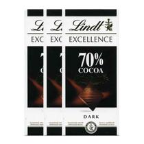 Chocolate LINDT Excellence Dark 70% 100g (3 barras)