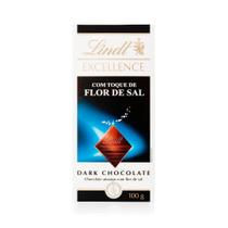 Chocolate Lindt Excellence Tablete Dark Flor de Sal 100g