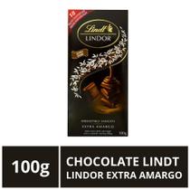 Chocolate Lindt Lindor, Extra Amargo, Barra de 100g Chocolate Lindt Lindor, Extra Amargo, Barra de 100g