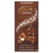Chocolate Lindt Lindor Singles Ao Leite com Avelã 18 unidades 100g