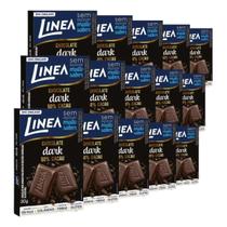Chocolate Linea Diet Zero Açúcar Amargo 15 Barras 30g Chocolate Linea Diet Zero Açúcar Amargo 15 Barras 30g