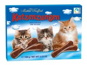 Chocolate Língua De Gato Katzenzungen 100g Original Austria - Maître Truffout