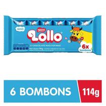 Chocolate Lollo Nestlé Pacote 114g com 6 Bombons Clássico Original