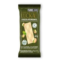 Chocolate Luckau Chocolate Branco com Pedaços de Pistache Zero Açúcar 20g