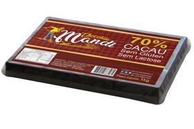 Chocolate Mandi 70% Cacau - Sem Lactose - 1Kg