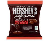 Chocolate Meio Amargo 40% Hershey's Profissional Gotas 1,01kg