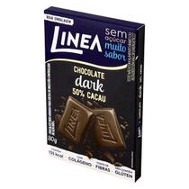 Chocolate Meio Amargo 50% Cacau Zero Açúcar Linea Caixa 30g
