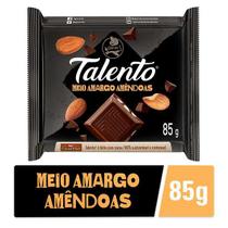 Chocolate Meio Amargo com Amêndoas TALENTO 85g