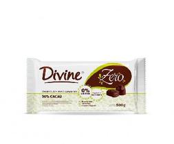 chocolate meio amargo DIVINE zero - 500g