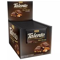 Chocolate Meio Amargo Tablete Talento Preto Amêndoas 90Gr C/12un - Garoto