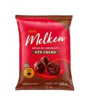 Chocolate Melken 42% Cacau em Gotas - Pacote 1,010KG