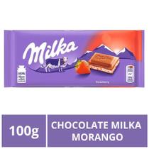 Chocolate Milka, Barra 100G, Morango