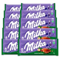 Chocolate Milka Broken Hazelnut Kit 10 Barras de 90g