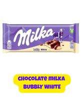 CHOCOLATE MILKA IMPORTADO BARRAS COM DIVERSOS SABORES DELICIOSOS E EXCLUSIVOS SABORES:Milka Bubbly White CHOCOLATE MILKA IMPORTADO BARRAS COM DIVERSOS SABORES DELICIOSOS E EXCLUSIVOS SABORES:Milka Bubbly White