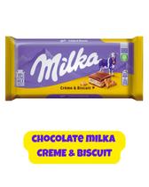 CHOCOLATE MILKA IMPORTADO BARRAS COM DIVERSOS SABORES DELICIOSOS E EXCLUSIVOS SABORES:Milka Cream & Biscuit CHOCOLATE MILKA IMPORTADO BARRAS COM DIVERSOS SABORES DELICIOSOS E EXCLUSIVOS SABORES:Milka Cream & Biscuit