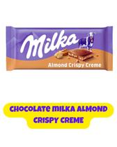 CHOCOLATE MILKA IMPORTADO BARRAS COM DIVERSOS SABORES SABORES:Milka Almond Crispy Creme CHOCOLATE MILKA IMPORTADO BARRAS COM DIVERSOS SABORES SABORES:Milka Almond Crispy Creme