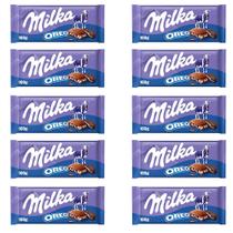 Chocolate Milka Oreo Barra Kit com 10 Unidades de 100g