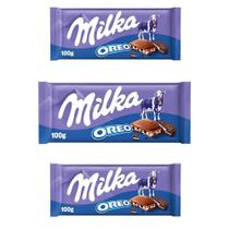 Chocolate Milka Oreo Barra Kit com 3 Unidades de 100g