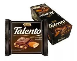 Chocolate Mini Talento Meio Amargo Amêndoas 25g C/15un - Garoto
