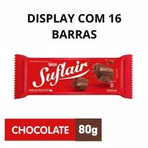 Chocolate Nestlé Suflair Leite Display Com 16 Barras De 80G