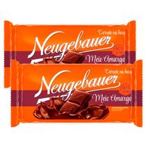Chocolate Neugebauer Meio Amargo 40% Cacau 90g Kit com duas unidades