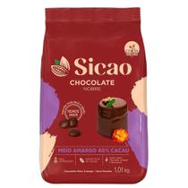 Chocolate Nobre 40% Cacau Meio Amargo Gotas 1,01kg Sicao - Callebaut