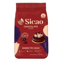Chocolate Nobre Amargo 70 Gotas 1kg Sicao