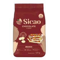 Chocolate Nobre Branco Gotas 1,01kg - Sicao