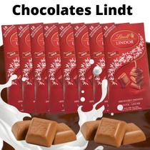 Chocolate Nobre Lindt Lindor Singles Milk 100g Kit com 6