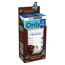 Chocolate Only4 + Flor de Sal 6 X 70 g Tudo Zero Leite