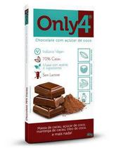 Chocolate Only4 Puro 80g - Tudo Zero Leite