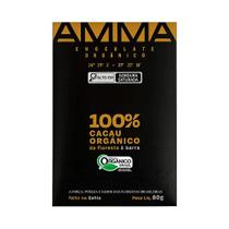 Chocolate Orgânico 100% Cacau AMMA 80g Chocolate Orgânico 100% Cacau AMMA 80g